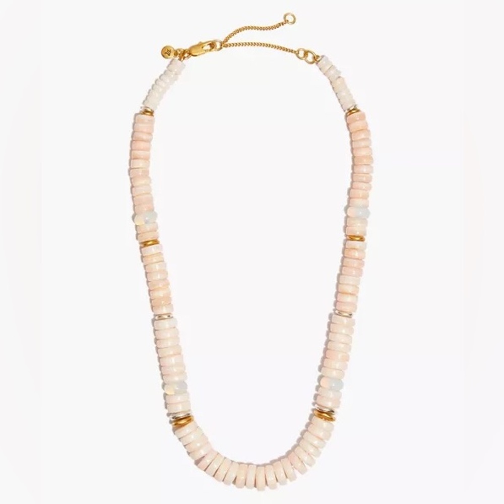 Madewell Mother of Pearl Beaded Necklace